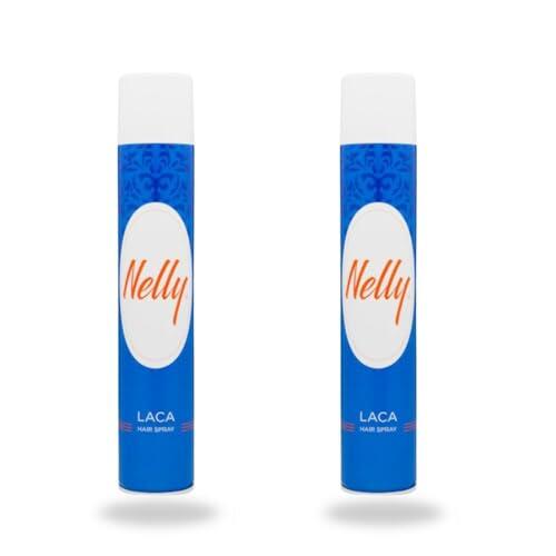 Nelly Laca Hair Spray, 400 ml, Pack de 2 Botes