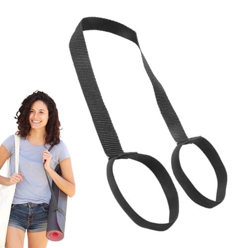 Correa para esterilla de yoga: eslinga ajustable, banda elástica para ejercicios, soporte para esterilla portátil | Diseño de agarre seguro de correas de poliéster duraderas, equipo accesorio de sopor