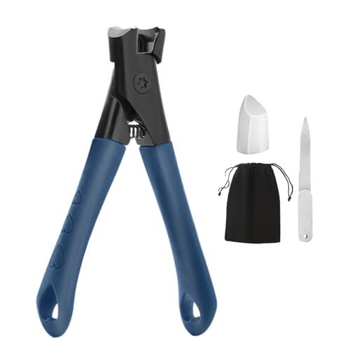 Kit De Cortaúñas Profesional – Recortador De Gran Apertura Con Diseño Antisalpicaduras | Set De Aseo De Acero Inoxidable Para Personas Mayores, Hombres Y Mujeres, Incluye De Viaje Con Protector