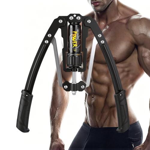 COVVY Twister - Ejercitador de Brazo, Ajustable de 22 a 440 Libras, Equipo de Entrenamiento Muscular de Hombro, fortalecedor de Ejercicio Mejorado para Brazo, bíceps, Abdomen, Hombro (Negro)