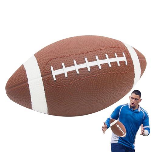 Fravsiu Globos de fútbol para | Globos de fútbol americano de cuero sintético antideslizantes - Deportes de fútbol juvenil, estilo vintage, para niños y niñas