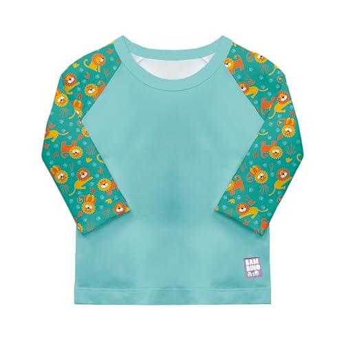 Bambino Mio, Camiseta de baño de Manga Larga con protección Solar UPF 40+ (1-2 años) Gatos Guays - para bebés y niños pequeños