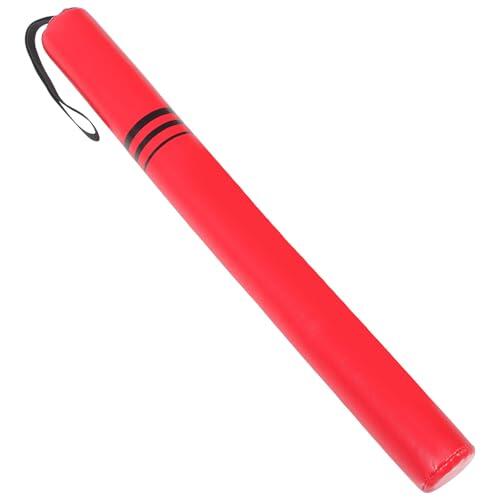 Ciieeo Palos de Boxeo Curvos para Entrenamiento de Artes Marciales, Herramienta de Huelga Acolchada Roja, Stick de Práctica para Kickboxing y Sparring, Equipo de Mano para Adultos
