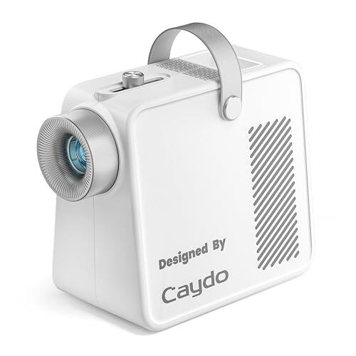 Caydo S1 Proyector LED para Dibujar y Calcar, Amplía Imágenes 2,5X-11X hasta 80", Proyector Portátil con Asa y Compartimento para Murales, Bocetos, Pintura sobre Lienzo - Tamaño de Copia 5" x 5"