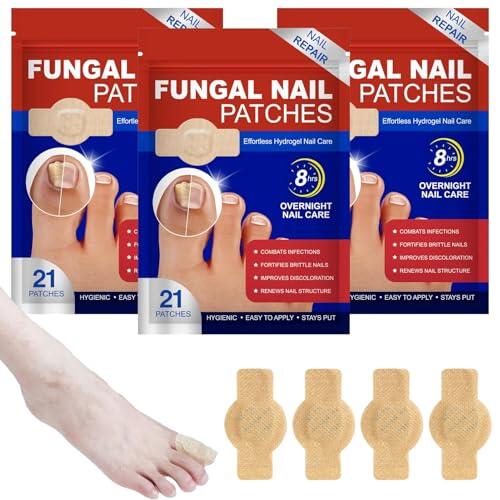 63 pastillas de hongos en las uñas, ungüento de onicomicosis, parches de uñas hongos en las uñas, corrector de uñas para reparar uñas dañadas y mejorar la apariencia de las uñas decoloradas