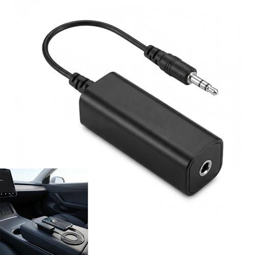 WaxYxaW Ground Loop Isolator, Filtro de Reducción de Ruido de Bucle de Masa para Sistemas de Audio de Coche y Hogar, Aislador de Ruido Jack 3.5, para Smartphones, PC, Tablet, Altavoces Bluetooth