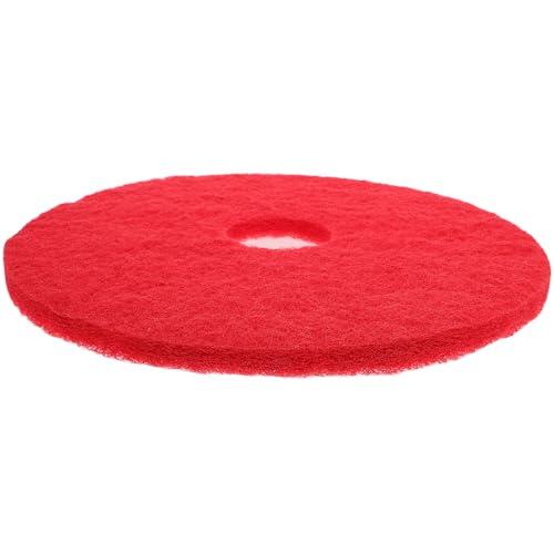 SHINEOFI Almohadilla de Limpieza de Pisos Roja de Tejido, Reemplazo para Lavadora de Suelos, Adecuado para Madera y Baldosas, Diseño Fácil de Usar