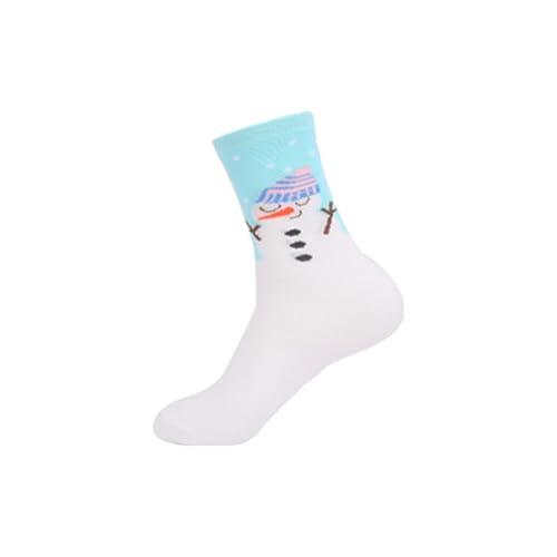 Calcetines deportivos para mujer Vintage- Calcetines de Navidad mediados de pantorrilla suaves y cómodos para otoño con motivo festivo para Navidad, renos diarios Base