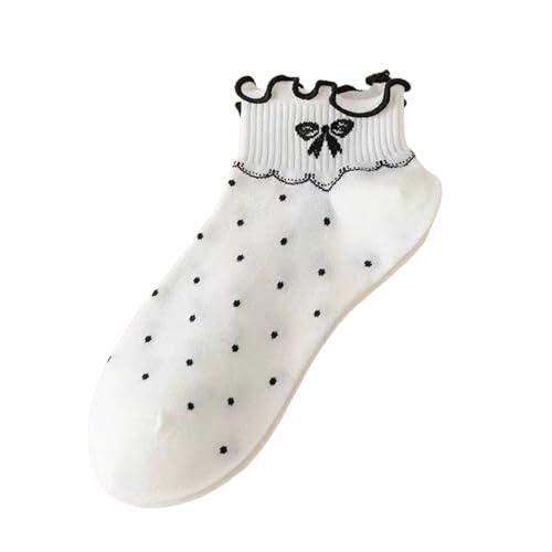 Calcetines de mujer chic de Navidad bajos transpirables con borde de encaje cómodos y antideslizantes para verano Base