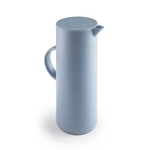 IBILI - Jarra Termo con Interior de Cristal, Doble pared, 1 litro, Azul, Libre de BPA