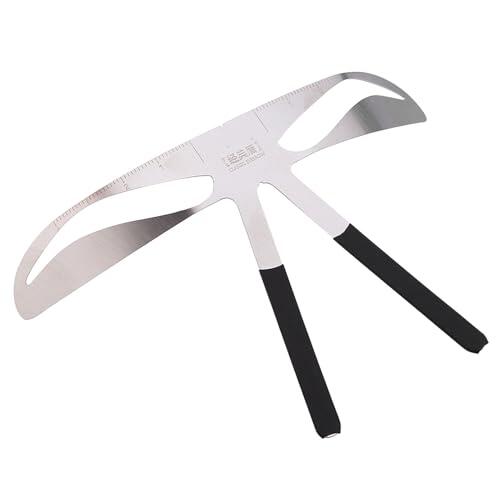Generic Juego de Regla para Cejas, Herramienta Profesional de Extensión de Equilibrio de Plantilla de Medición Precisa para Variedad de Formas de Cara (frente clásica)