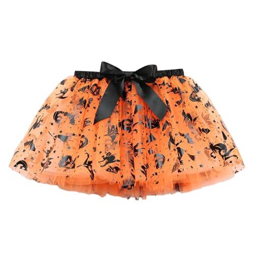 Genérico Faldas Niña 9 Años Faldas de Ballet para Niñas con Estampado de Tul para Disfraz Halloween y Baile (Yellow, 2-4 Years)