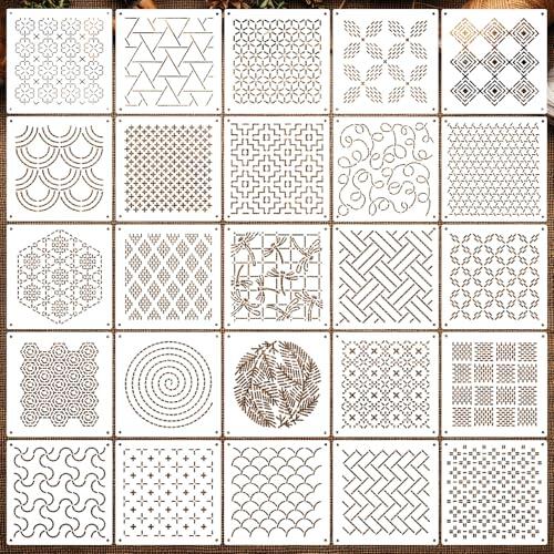 El arte del Sashiko simplificado: Guía completa de las plantillas Quilax