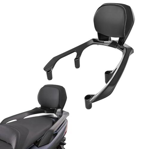 GFARDMOTO Respaldo para moto Sissy Bar con respaldo acolchado para Yamaha TMAX 560/Tech Max 2022-2026, portaequipajes extraíble con respaldo acolchado para mayor comodidad en viajes de larga distancia