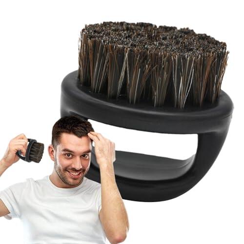 para barba – para cabello facial con cerdas de con mango, herramienta de aseo portátil | para el peinado de la barba para hombre Aplicación de bálsamo