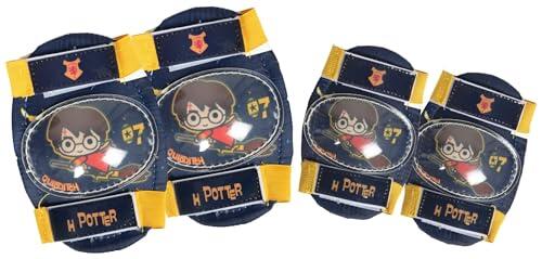 Kit de protección Tataway Harry Potter: Coderas y Rodilleras para niños, Juego de protección para Bicicletas, patinetes y Actividades al Aire Libre, diseño Original