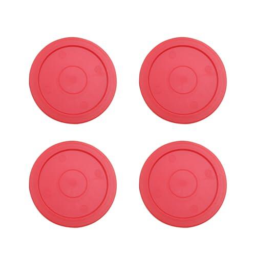 Huba Juego de 4 discos de hockey de aire, juego de repuesto de discos de hockey de aire, para mesas y equipo de juego (64 mm)