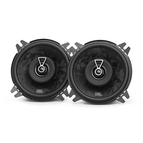 JBL Stage3 Gen2 48F 4 in / 10 cm Altavoces Coaxiales para Coche | 50W RMS / 400W Pico, 89 dB, 4 Ohm, 85 Hz-20 kHz - coaxial 2 vías sin rejilla - cono fibra vidrio, tweeter PEI