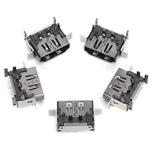 Gugxiom Gugxiom Conector de Interfaz de Enchufe 1080P Duradero para One X, Reemplazo de Conector de Puerto Ligero, Paquete de 5