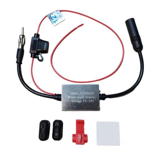kesurpae Antena de Radio FM de Ganancia y bajo Nivel de Ruido. Amplificador de señal para Camiones y autocaravanas. Ofrece Mejor señal. Amplificador