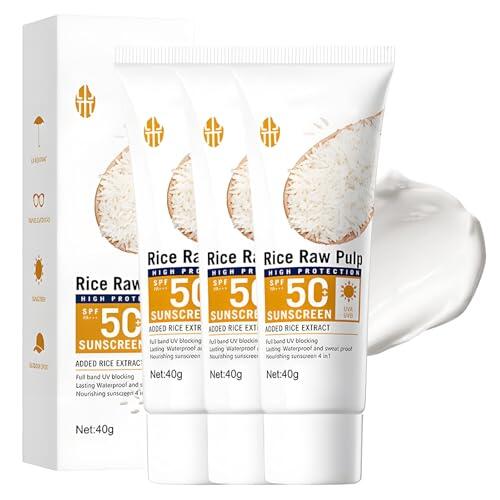 3 Piezas 40g Protector Solar Facial 100 Crema Solar Facial 100 Sunscreen SPF 100 Face Protección Solare Altamente Eficaz Nutritivo E Hidratante Textura Ligera Y No Grasa Apto Para Todo Tipo De Pieles