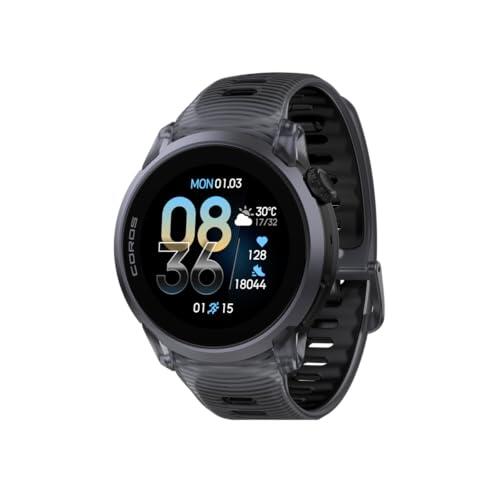 COROS Pace 4 Reloj GPS Deportivo Ultraligero, Pantalla táctil AMOLED de 1.2 Pulgadas, 19 días de duración de la batería, Funciones de Voz, Herramientas avanzadas de Entrenamiento-Cristal Negro