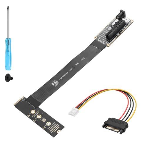 GINTOOYUN Tarjeta gráfica M.2 NVME a PCIE X4, tarjeta de expansión de tarjeta principal, ranura NVME M.2-M a PCIE 4.0 X4, cable adaptador de extensión para tarjetas gráficas, placas base, chasis, etc