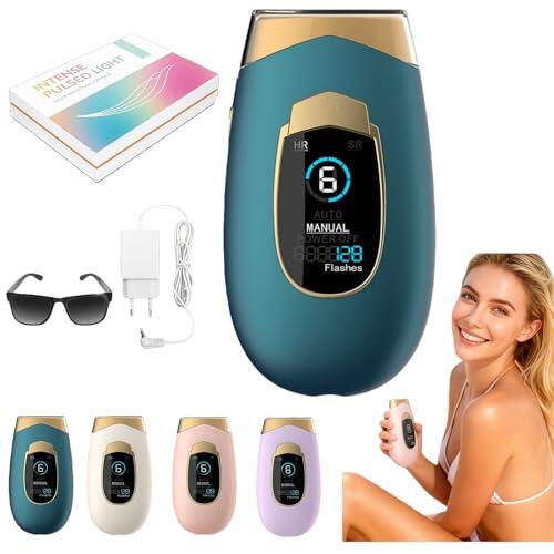 Lumina Lumisilk Ipl Laser Epilator - 999900 Pulsos Ajuste De Intensidad 6 Niveles Para Axilas Piernas Y Bikini (green)