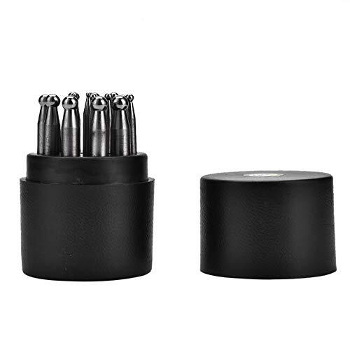 Generic Generic Juego de Punzones Dapping Herramientas de Joyería Duraderas para Fabricación de Orfebrería 17PCS Punzones de Bloque Dapping para Fabricación de Joyas Elaboración de Metal