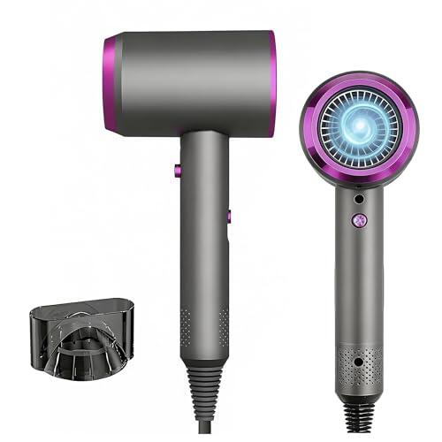 Secador de Pelo Profesional Iónico, Secado Rápido, 3 Niveles de Temperatura, Botón de Aire Frío, Incluye Concentrador, Secador de Cabello para Salón, Viaje y Casa