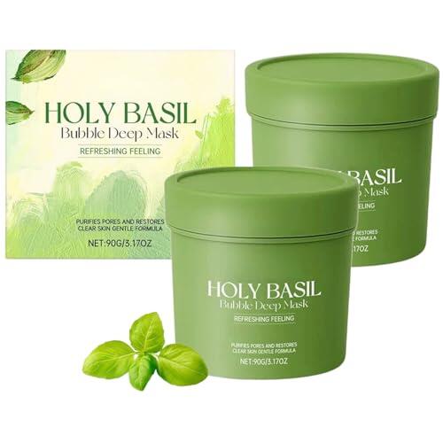 Holy Basil Bubble Deep Mask PHA Mascarilla Burbujeante Poros