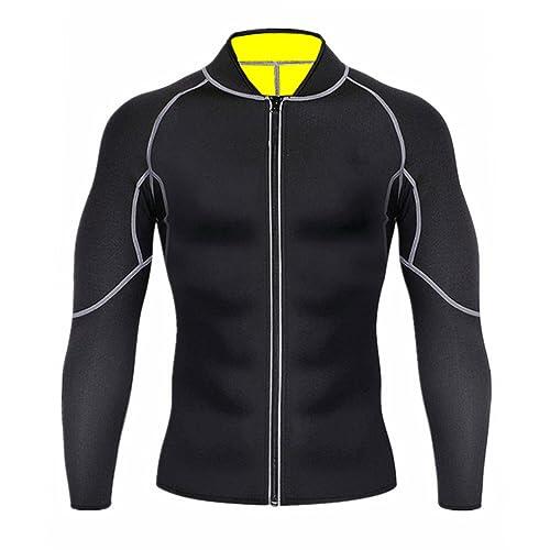 Generic Traje de Neopreno de Manga Larga para Hombre, Top de Buceo Adelgazante Transpirable para Yoga, Fibra de Alcohol Polivinílico
