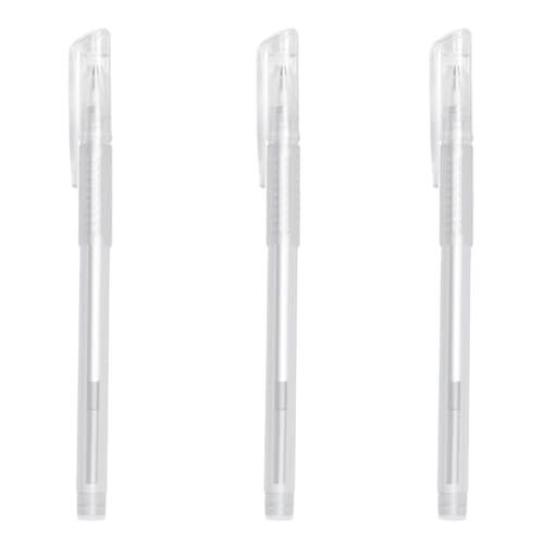CATZUM 3 unidades Marcador de piel quirúrgico, lápiz permanente para maquillaje, lápiz de posicionamiento para tatuajes y piercings, ideal para cejas, labios y arte corporal (Blanco)