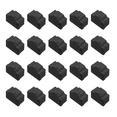 QUARKZMAN Tapones contra Polvo RJ45, Tapones De Polvo De Silicona Negros para Puertos Ethernet para Convertidores De Medios, Enrutadores, Computadoras Portátiles, Paneles De Red