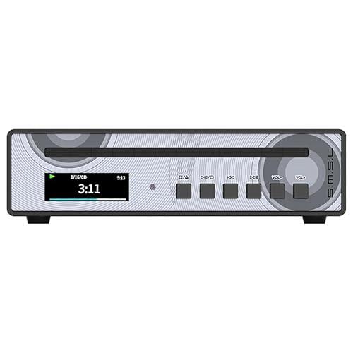 SMSL PL100PRO - Reproductor de CD, RCA/óptico/coaxial/XLR balanceado/salida de auriculares de 3.5 + 4.4 mm, 200 mW 32Ω, 2 chips DAC CS43131 de gama alta, compatible con discos CD-R/CD-RW/MP3