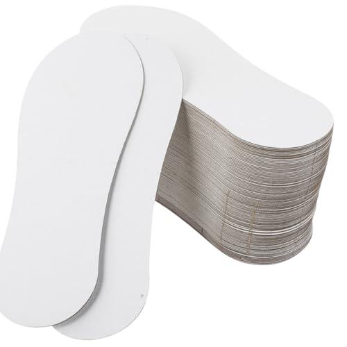 Lurrose 50 Piezas Forros de Cartón para Calcetines Invisibles de Corte, Organizador de Calcetines Reutilizable y Ecológico, Soporte Compacto para Armario y Cajón