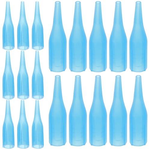 WRITWAA 100 Puntas para Tatuajes de Pequeñas Azules, Accesorios para Máquina de Tatuar, Consejos Higiénicos y Duraderos para Cuidado Personal
