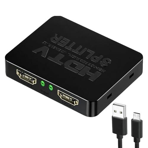 Splitter HDMI 1 Entrada 2 Salidas Divisor HDM 1 a 2 Vías