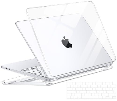 NPUOLS Funda para MacBook Neo 13 Pulgadas 2026 A18 Pro Modelo A3404, Carcasa Protectora rígida Transparente para Mac Neo 13" Case + Cubierta de Teclado TPU EU