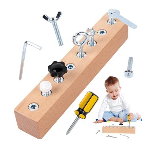 Juego de tornillos para aprender temprano, juego de construcción para niños y guarderías, herramienta educativa para el desarrollo de vestidos