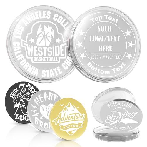 10-100 Moneda Metálica Personalizada de 3 Colores, Moneda Desafío Personalizada para Voltear, Grabado Láser con Foto/Logo/Texto, Regalos Conmemorativos para Novio, Novia, Esposo, Esposa, Hombres