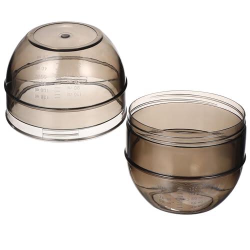 HAKIDZEL Taza para Tinte de Cabello Medidor Doble y Coctelera de Diseño Ergonómico, para Mezcla Homogénea en Tratamientos Capilares en Peluquerías y Hogar