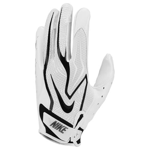 Nike Unisex Vapor Jet 9.0 FG Guantes de fútbol americano White/White/Black S