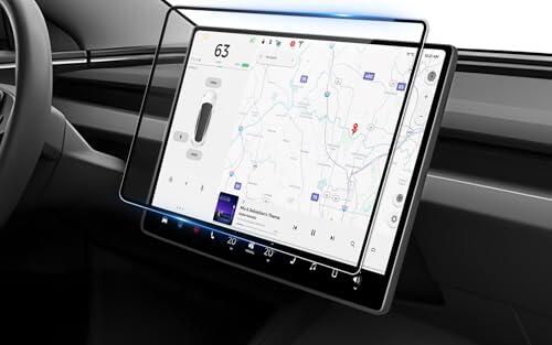 BSTW Compatible con Tesla Model 3 Highland 2024 2025 2026 y Model Y Juniper 2025 15,4 Pulgadas Central TouchScreen Protector de Pantalla de Cristal Templado, 9H Antiarañazos