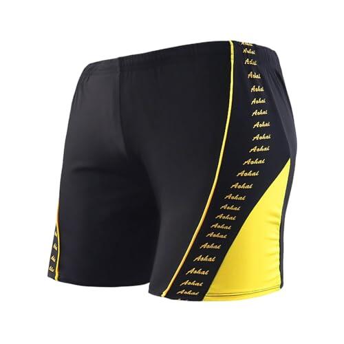 Genérico Bañador Hombre Boxer Corto Ajustado Playa Color Bloque Traje de Baño Hombre Elastico Surf Pantalones Cortos Piscina Bañador Corto para Deportivo Natacion (YE1, XXL)