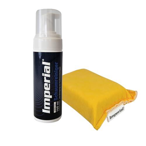 Imperial Limpiador de espuma para tenis de mesa, 160 ml, libre de COV, limpieza y cuidado de suelos de ping pong, con esponja de microfibra