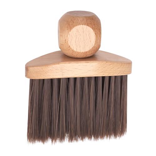 Cepillo de Limpieza para Barbería | Accesorio de Limpieza para Cortes de Pelo con Cerdas,Cepillo de Peluquería con Mango de Madera - para Salón de Belleza, Hogar, Peluqueros, Hombre, Esposo, Papá, Ab