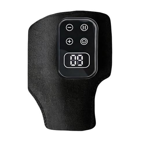 Tobillera térmica – Masajeador eléctrico inteligente de tobillo | 5 niveles de intensidad de vibración, calor térmico de 40 a 65 °C, soporte de neopreno para recuperación de esguinces, cuidado de pies