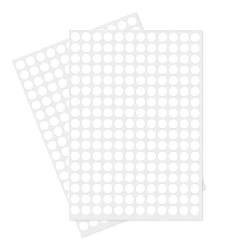 Meitaat 2040 pegatinas de puntos blancos, 10 mm, redondas, de vinilo, para la codificación de colores