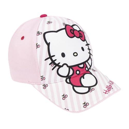 Gorra Hello Kitty Niños con Visera - Gorra Infantil Hello Kitty Cómoda, Transpirable y Ligera, Gorra Verano Ajustable, Protección Solar Playa, Piscina y Excursiones
